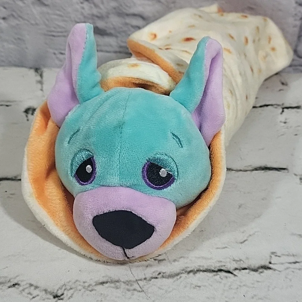 Cutetitos Plush Lot Of 2 Purple Panda Red Chili Blue Dog Both With Wraps‎